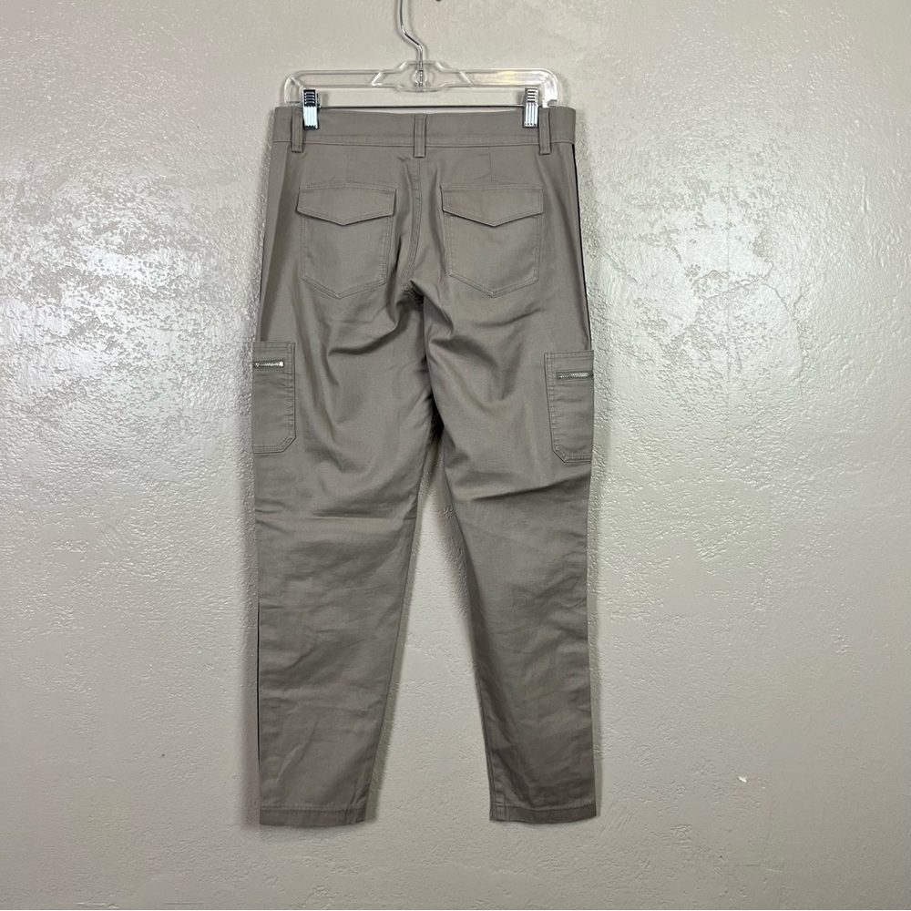 Athleta Summit Cargo Pants Mid-Rise‎ Side Stripe Outdoor Hiking Beige Women's 2 - Picture 9 of 14